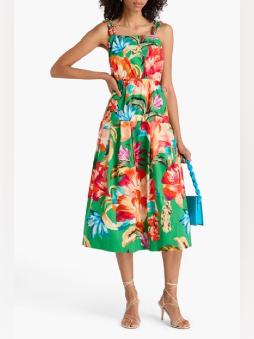 NWT FARM Rio Tropicart Midi Dress